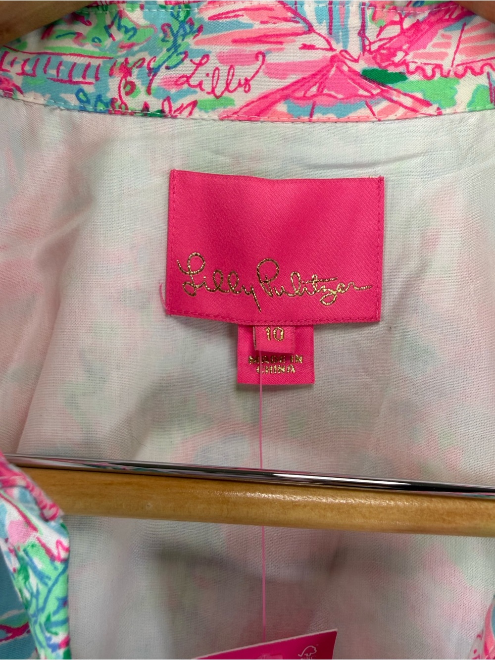 Lilly Pulitzer Trisha Stretch Shirtdress Spotted on Worth Size 10 NWT - Picture 4 of 9